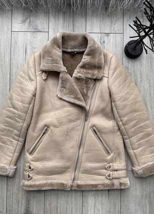 Жіноча дублянка в стилі zara