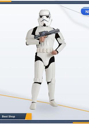 Костюм штурмовика stormtrooper rubie's disney star wars deluxe мужской, один размер, с броней и шлемом