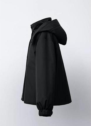 Парка для дівчинки zara чорна 11-12 років 3