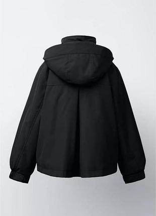 Парка для дівчинки zara чорна 11-12 років 2