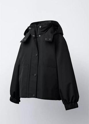 Парка для дівчинки zara чорна 11-12 років 4
