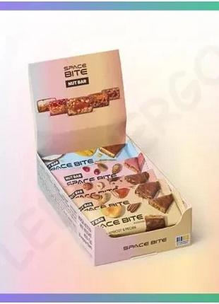 Батончик spacefood space bite nut bar mix 10*40 грамів енергетичний перекус для дорослих з горіхами та sku_fitsh_cn17253