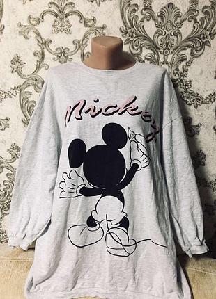 Натуральный свитер disney батал