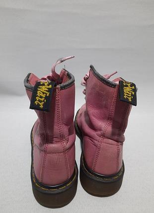Dr.martens 1460 pascal розовые кожаные ботинки в цвете dusty rose 39976