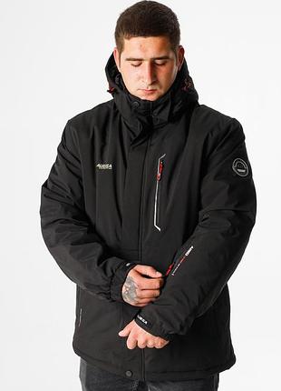 Куртка термо зимняя audsa мужская m-xxxl , черный,xl