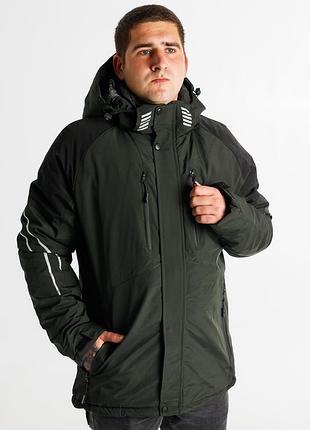 Куртка термо зимняя alder мужская m-xxxl , хаки,xl