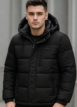 Куртка зимняя мужская m.a.d.i.s.s. короткая, двухцветная, с манжетами, тёплый холофайбер,графит,xxl