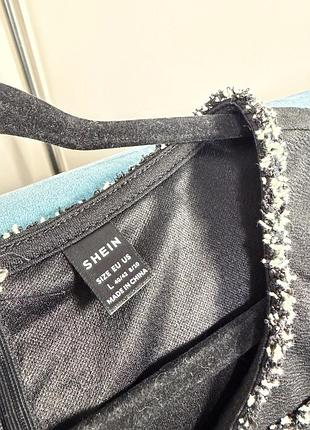 Стильна чорна сукня shein 7