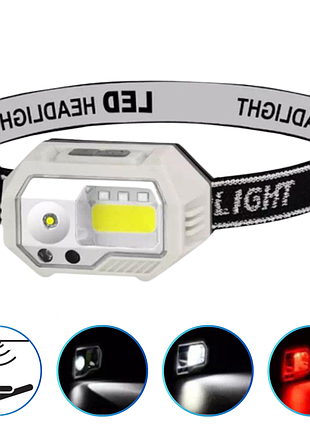 Фонарь налобный ), motion sensor, li-ion аккумулятор, зу type-c, box