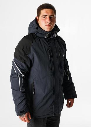 Куртка термо зимняя alder мужская m-xxxl , графит,xxxl
