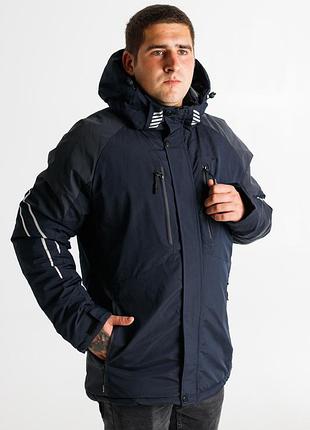 Куртка термо зимняя alder мужская m-xxxl , синий,xxl