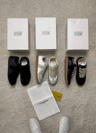 Кросівки чоловічі maison margiela чорні, біло-сірі