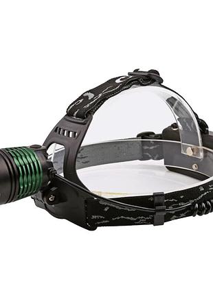 Ліхтар налобний police, 2х18650, zoom, зп microusb, box