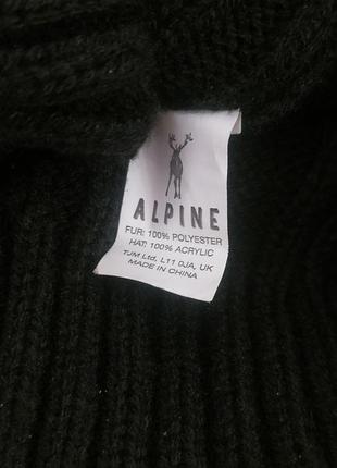 Alpine шапка с помпоном,с отворотом 5