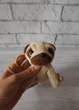 Мягкая игрушка брелок собачка мопс pugsley keel toys.