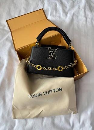Сумка жіноча capucines mini black with gold