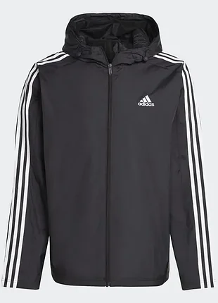Adidas essentials 3-stripes windbreaker мужская классическая ветровка