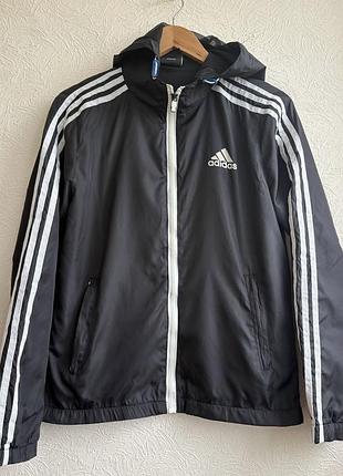 Adidas essentials 3-stripes windbreaker мужская классическая ветровка