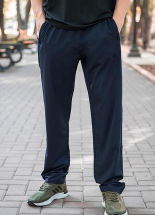 Спортивные штаны piyera мужские ровные микрофибра m-xxxl , m, синий