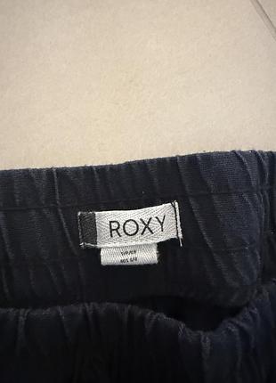 Жіночі брюки roxy чорні лляні 3