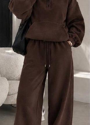 Костюм двусторонний флис шоколад 4