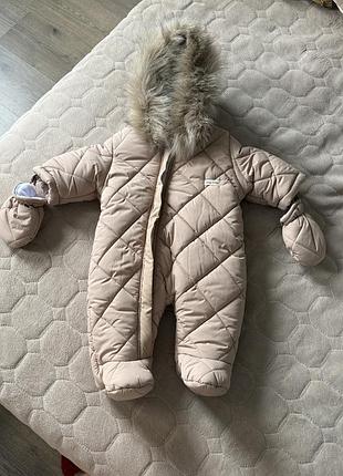 Зимовий комбінезон для хлопчиків magbaby pooh, мокко