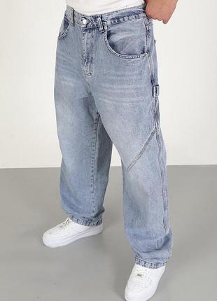 Джинси willmen super baggy чоловічі широкі скейтер баггі , 29 блакитний