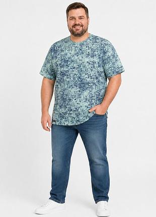 Футболка red-down чоловіча батал 6xl-9xl марлевка вільного крою, 6xl, зелений