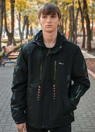 Куртка термо демисезонная rlx мужская m-3xl , черный, m