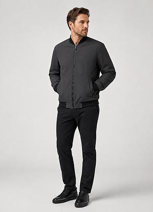 Куртка бомбер демисезонная m.a.d.i.s.s. мужская m-4xl водоотталкивающая,черный, m