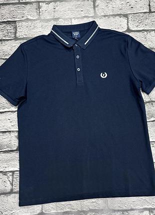 Футболка поло panda чоловіча, 4xl, темно-синій