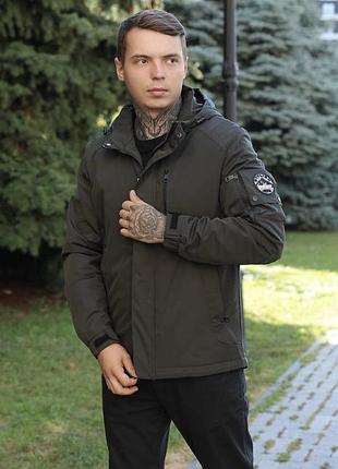 Куртка bihor чоловіча демісезонна l–5xl (46–56), туреччина, класична,хакі, 5xl