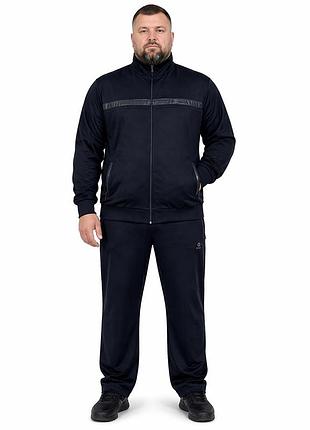 Костюм спортивный lonn мужской 6xl-10xl большие размеры , 6xl, темно-синий