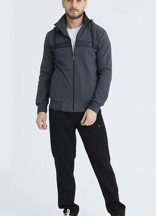 Костюм чоловічий теплий shooter спортивний m-xxxl, xl, темно-сірий
