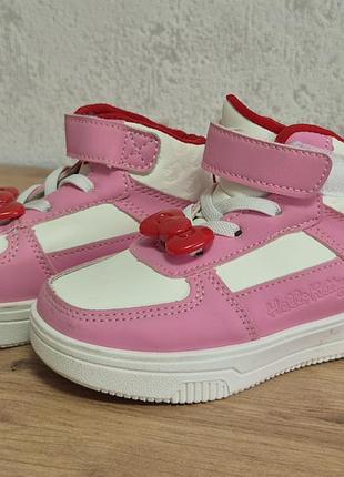 Кросівки для дівчинки hello kitty рожеві, 23 розмір
