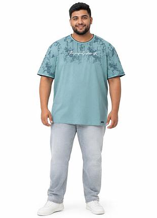 Футболка чоловіча red down великого розміру 6xl-9xl бавовняна туреччина для великих чоловіків,7xl,зелений