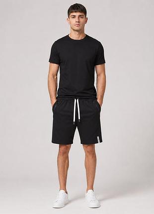 Мужские шорты nк m-3xl из хлопковой ткани с карманами на молниях,черный, xl