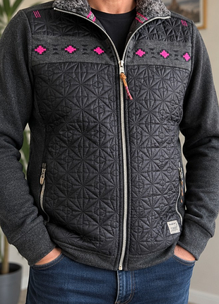 Чоловіча флісова кофта куртка torstai з стьобаною вставкою (l–xl)
