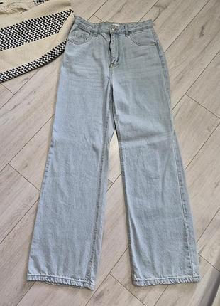 Свет голубые джинсы клеш cropp, 38, m