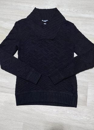 Мужской чёрный брендовый свитер armani exchange , размер s .