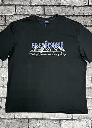 Футболка panda чоловіча великого розміру ,6xl ,чорний