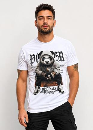 Футболка чоловіча daniel jones з принтом бавовняна туреччина m-xxl,m,білий