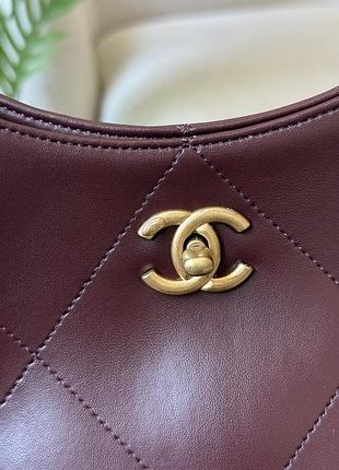 Сумка шопер maxi tote bag in burgundy 4
