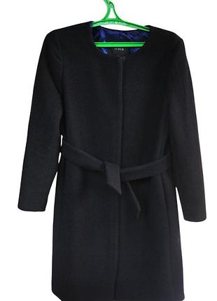 Жіноче вовняне пальто без коміра j. crew, розмір амер. 6, s/m