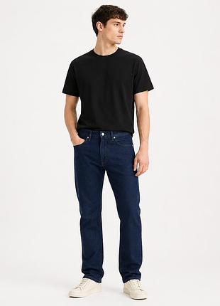 Джинсы мужские levis 506 regular прямые 99% коттон 1% эластан размеры 31-38, 34 темно-синий