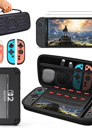 Чохол для nintendo switch 2 luckiguck multi-functional protective set жорсткий чохол для ігрової приставки з накладками
