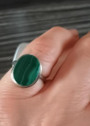 Кольцо женское с натуральным камнем 2