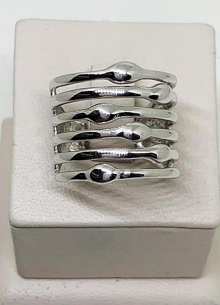 Кольцо серебряное "тирамису" 18,5 6,05 г