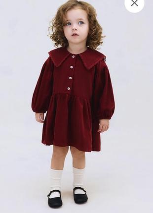 Вельветова сукня h&m 9-12м