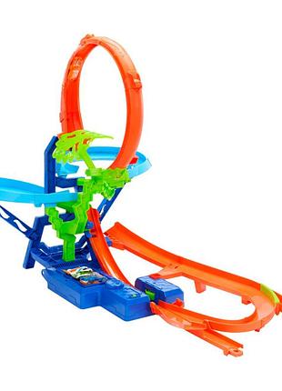 Ігровий набір hot wheels stunt tracks неймовірні повітряні зіткнення (jfd12)
